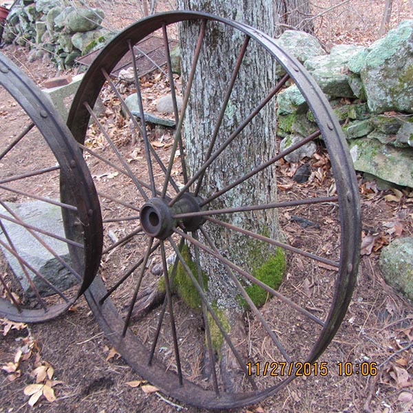 Antique Iron Wheel Set #1